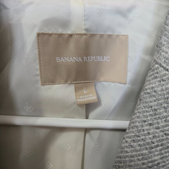 Banana Republic Wool Blend Tweed Blazer | Womens Size 8 - Picture 8 of 11